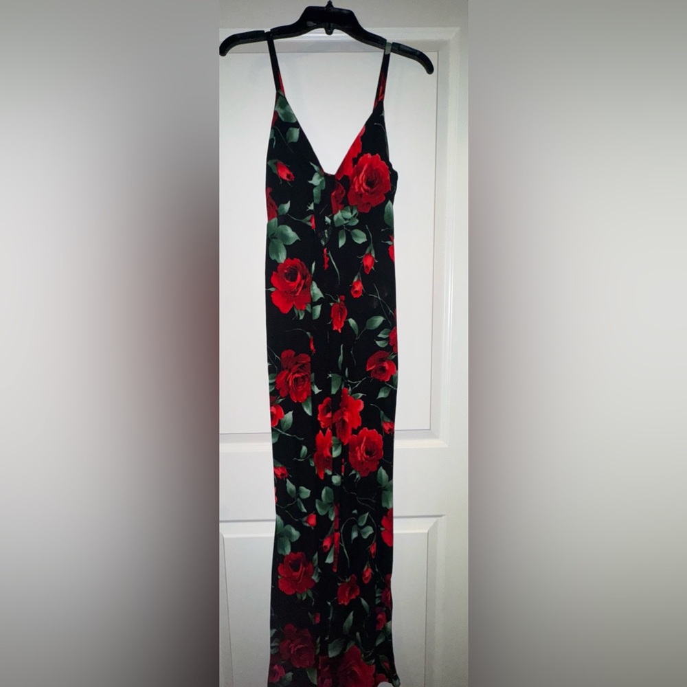A’GACI Rose Bow Front Jumpsuit